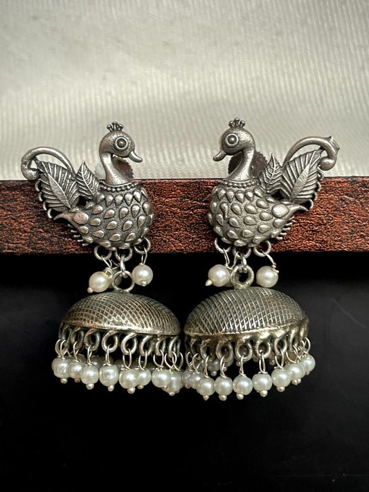 Duck Shape Top with Antique Jhumki Earring