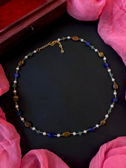 Multi Stones Beaded Mala