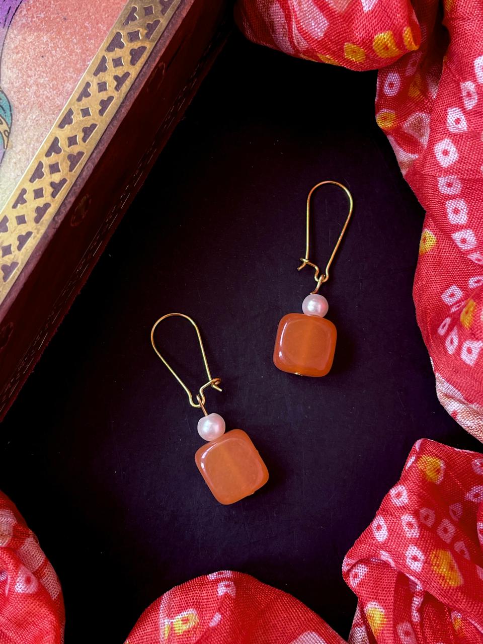 Zade Stone Earring