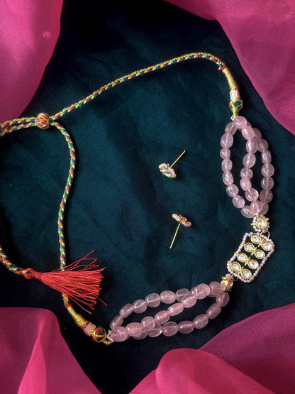 Pachi Kundan Stone Beaded Choker Necklace