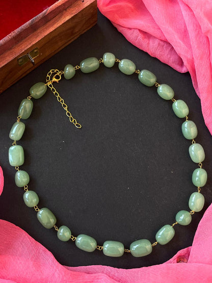 Zade Stone Beads Single Layer Mala