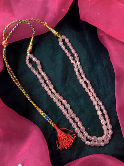 Strawberry Stone Beaded Double Layer Mala