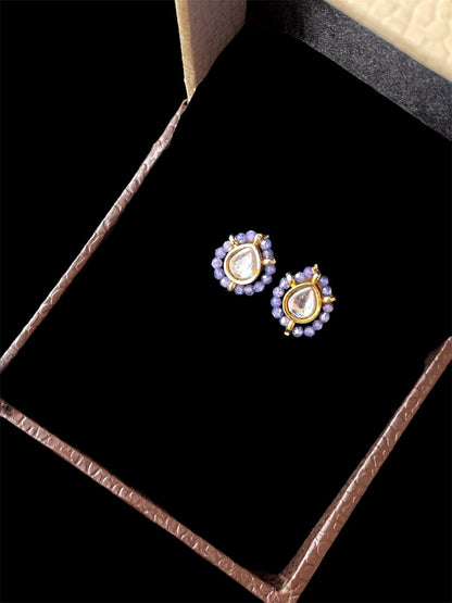 Pachi Kundan with Monalisa Stone Earring