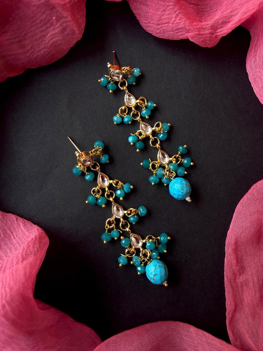 Kundan with Stone Beads Earring