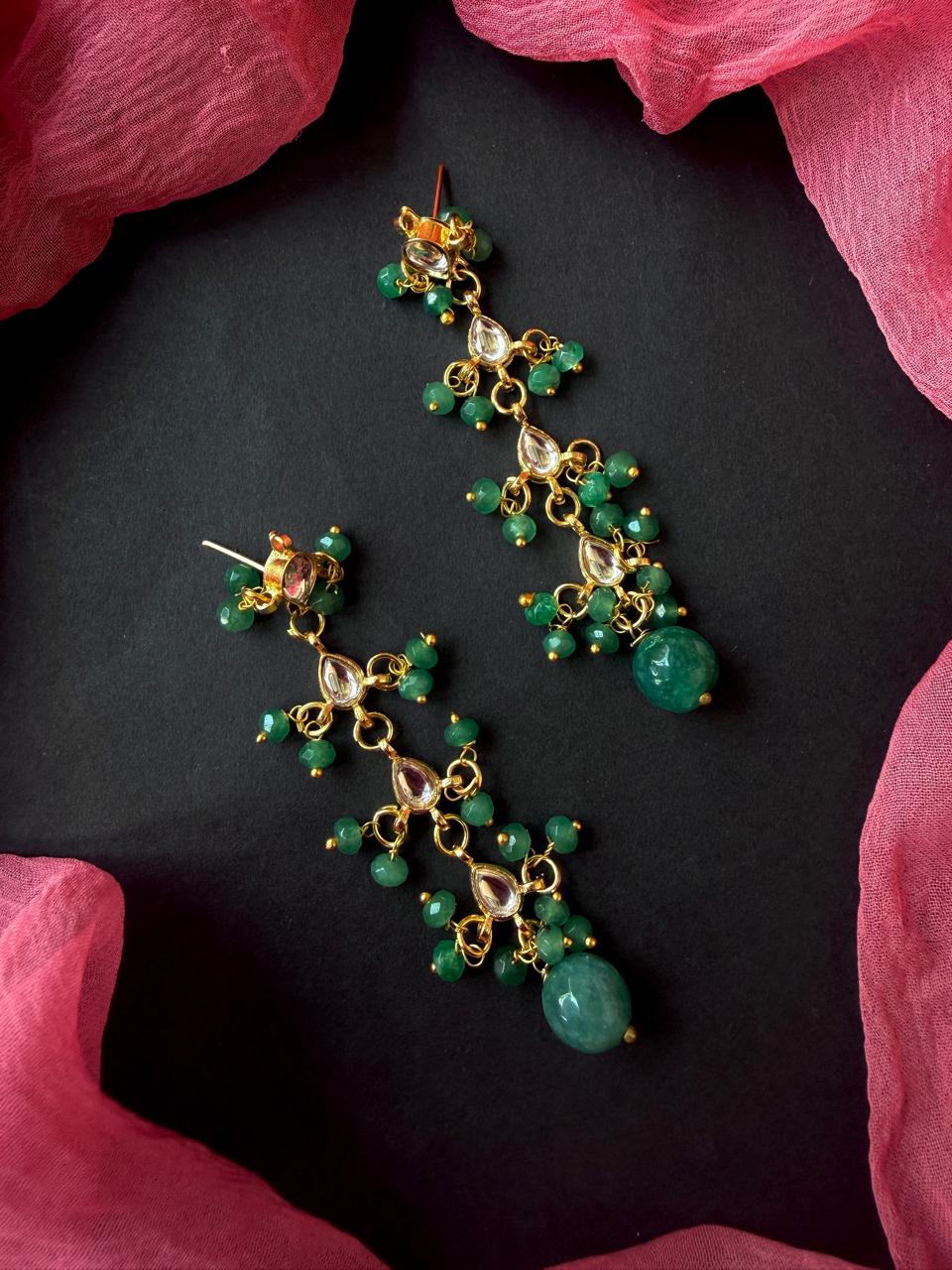 Kundan with Stone Beads Earring