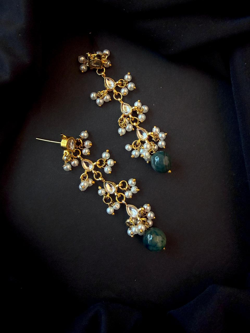 Kundan with Stone Beads Earring