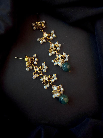 Kundan with Stone Beads Earring