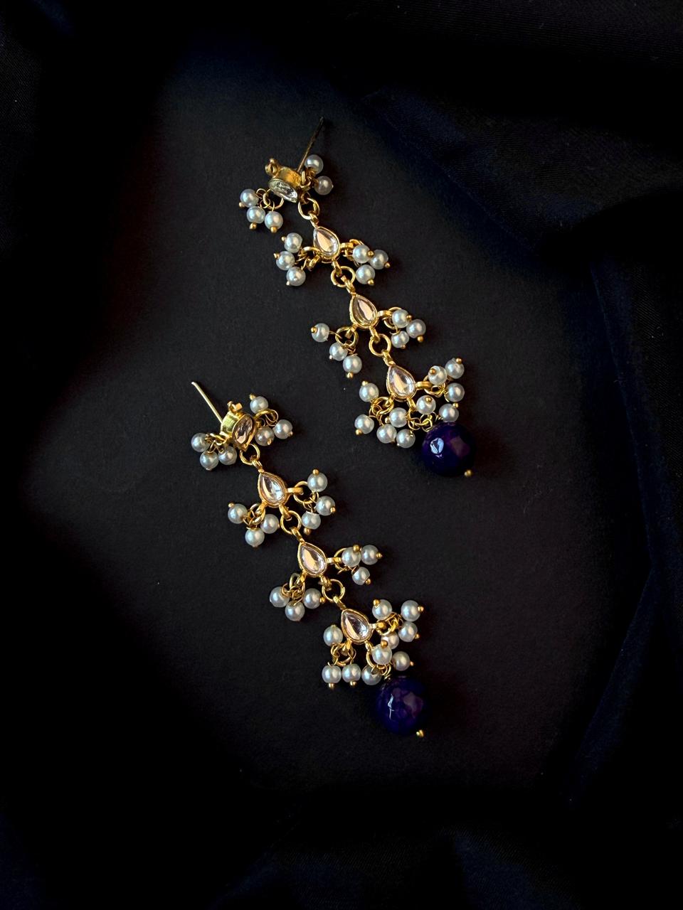 Kundan with Stone Beads Earring