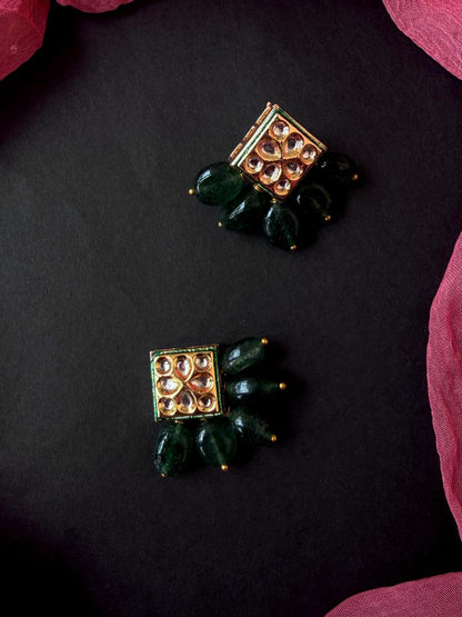 Kundan with Stone Beads Earring