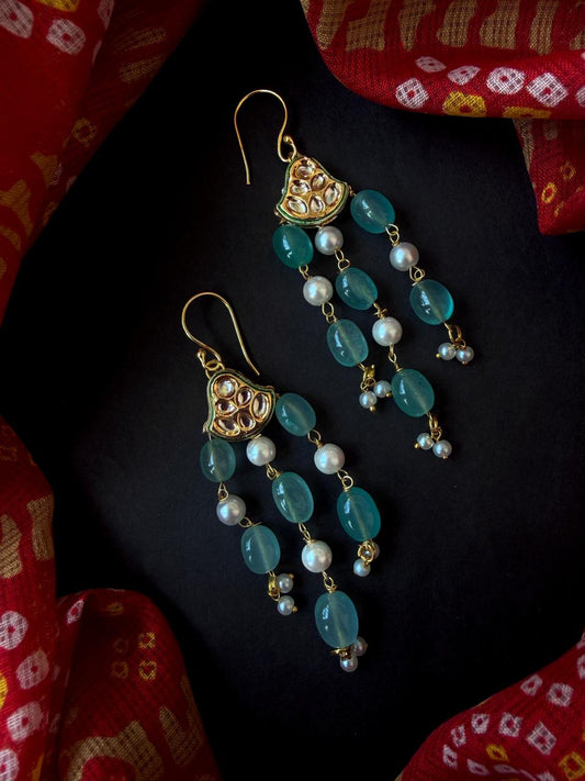 Kundan with Stone Beaded Earring