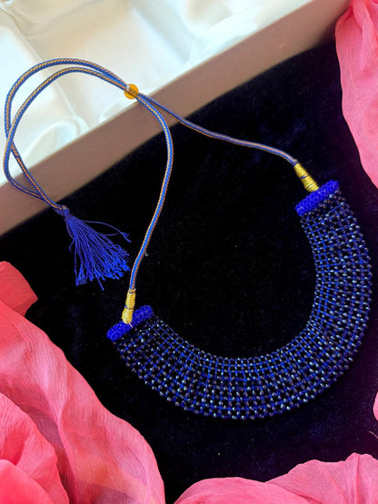 Hydro Beaded Choker Necklace with Adjustable Dori