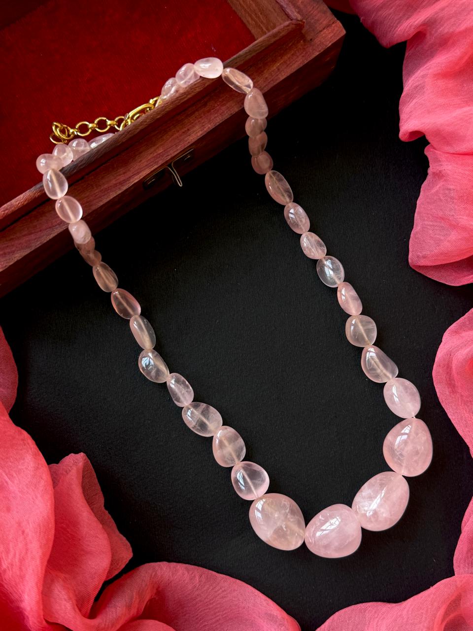 Rose Quartz Graduation Stone Mala