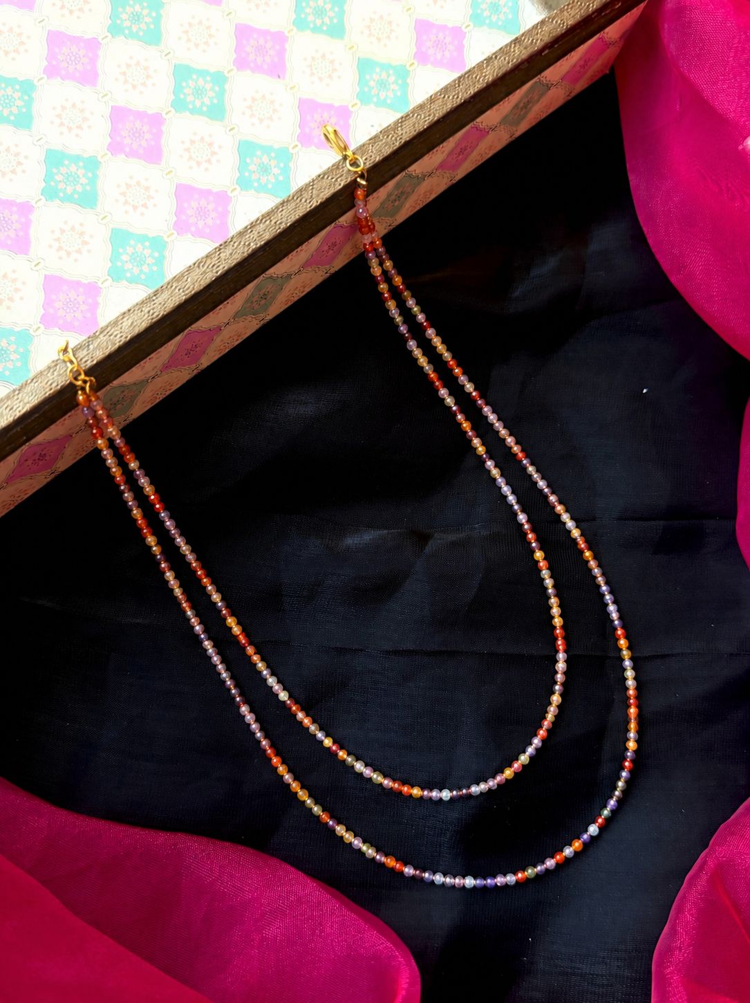 Stone Beads Double Layer Mala