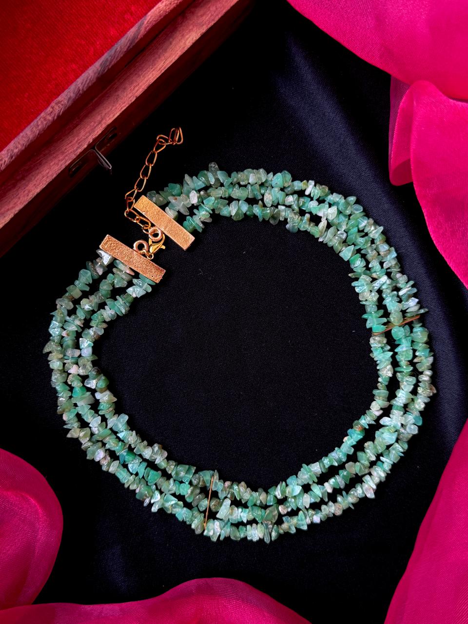 Natural Stone Three Layer Mala