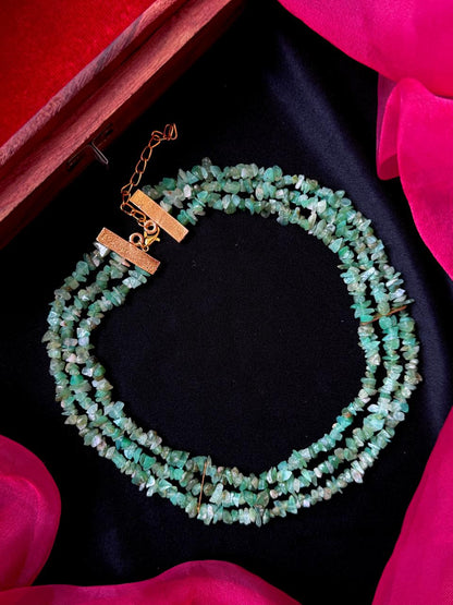 Natural Stone Three Layer Mala