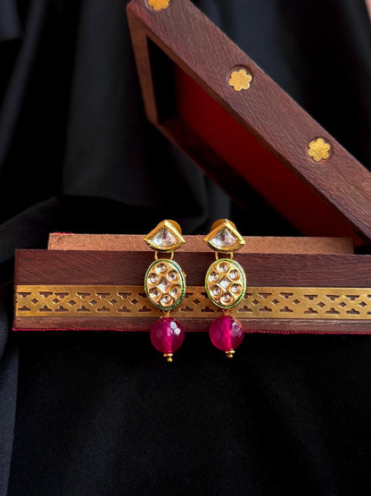 Kundan with Stone Beads Earring