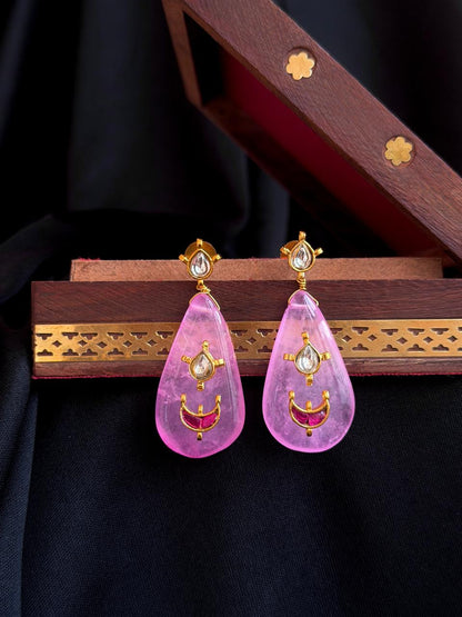 Pachi Kundan Stone Partywear Earring