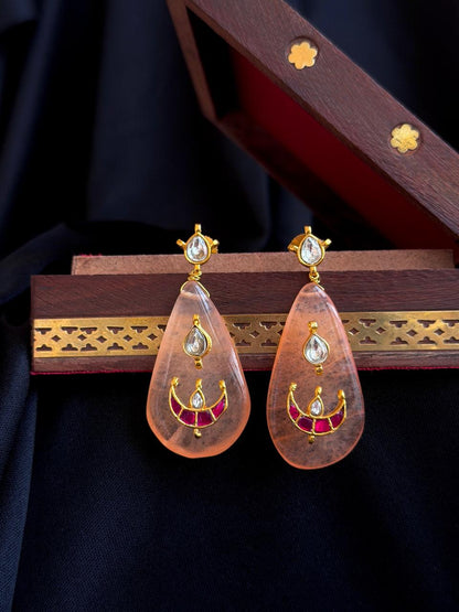 Pachi Kundan Stone Partywear Earring