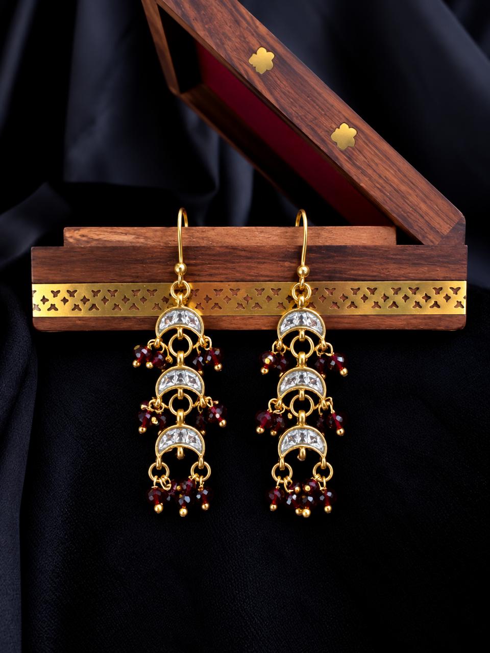 Pachi Kundan Beaded Earring