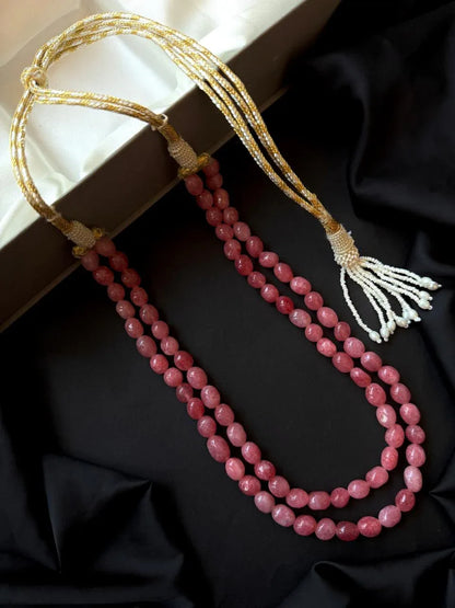 Stone Beads Double Layered Mala