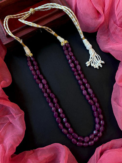 Stone Beads Double Layered Mala