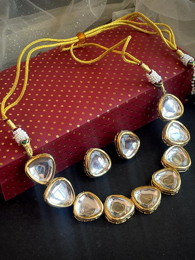 Kundan Choker with Earring Set