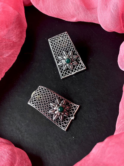 Black Polish Traditiona Casual Wear Earring