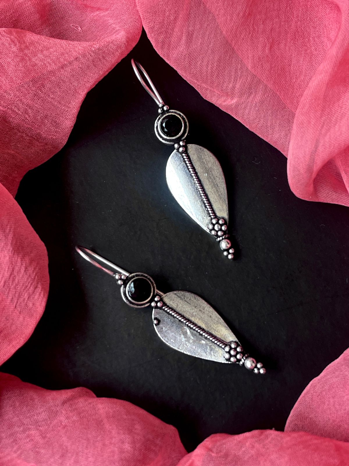 Monalisa Stone Silver Replica Earring