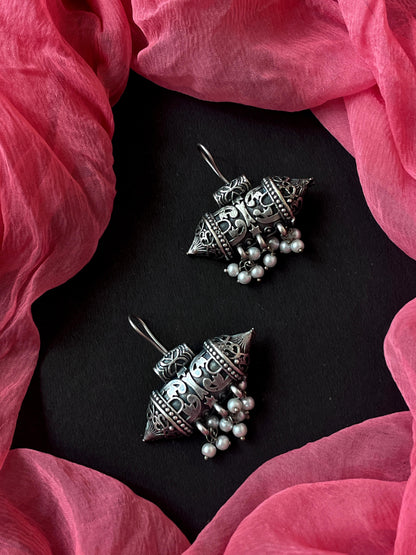 Oxidized Partywear Ethnic Earring