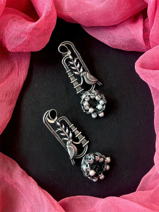 Oxidized Ethnic Jhumki Earring