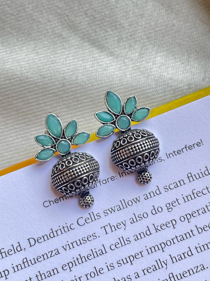 Kalash with Flower Stud Earring