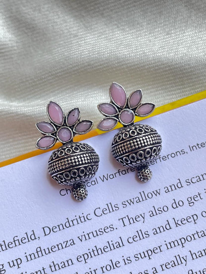 Kalash with Flower Stud Earring