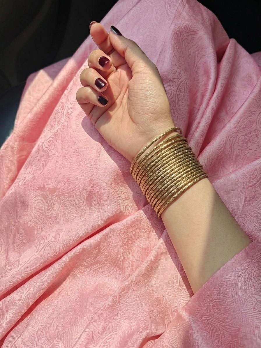 Designer Golden Bangles (Set of 20 Bangles)