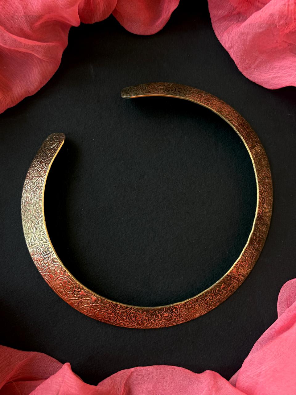 Designer Golden Hasli Choker Necklace