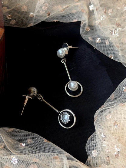Monalisa Stone Silver Replica Earring