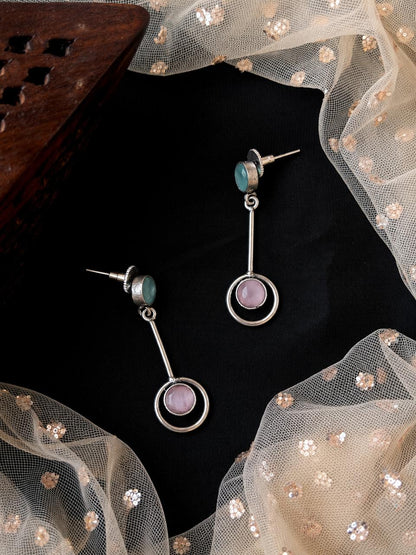 Monalisa Stone Silver Replica Earring