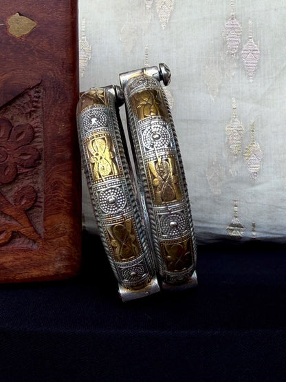 Dual Tone Openable Kada Set