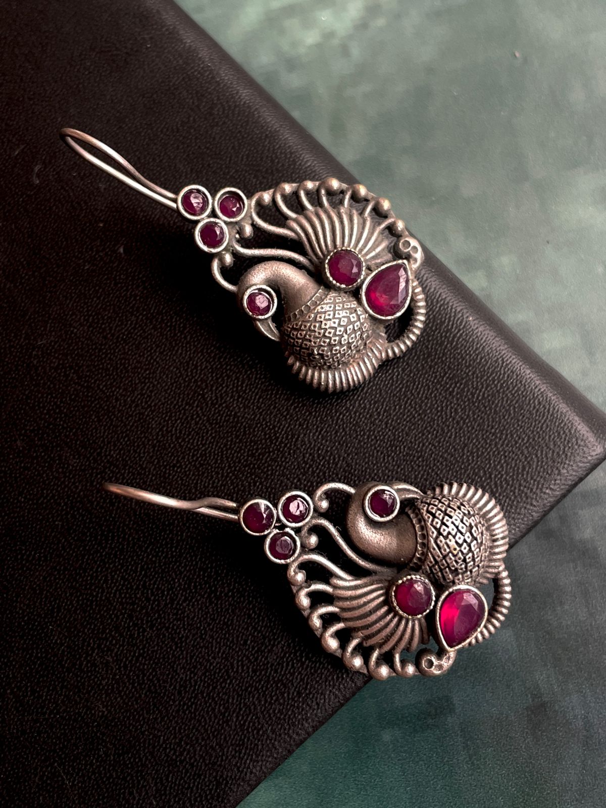 Bird Shape Oxidized Antique Earring