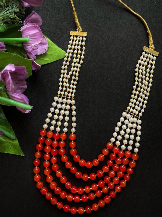 Five layed Glass beads Mala