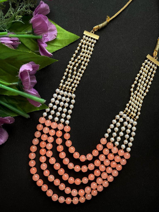 Five layed Glass beads Mala