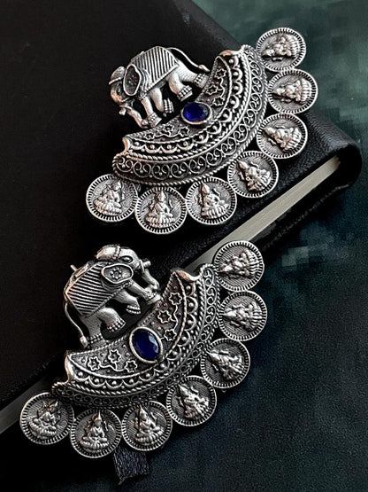 Silver Replica Elephant Stud Earring