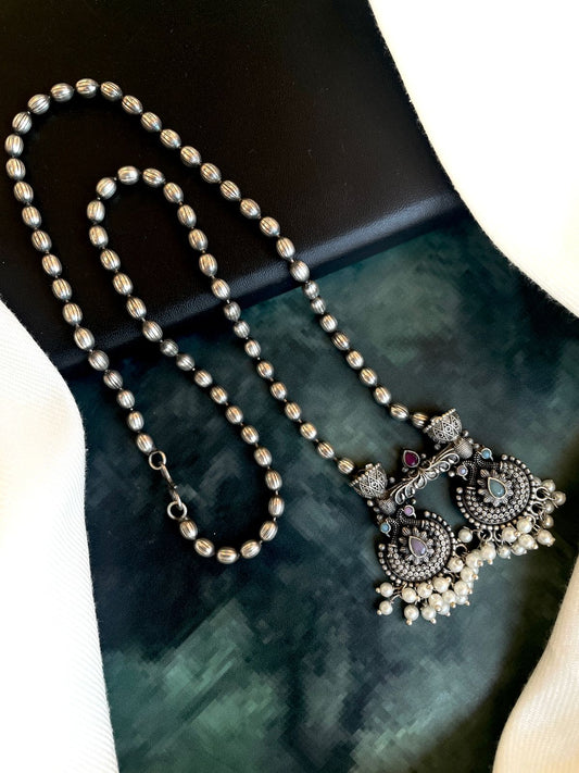 Black Polish Oxidized Antique Necklace