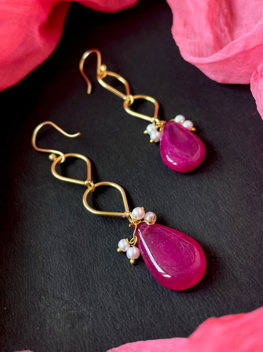 Jade Stone Trendy Earring