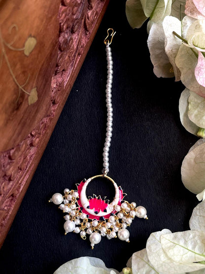 Meenakari Beaded Mangtika