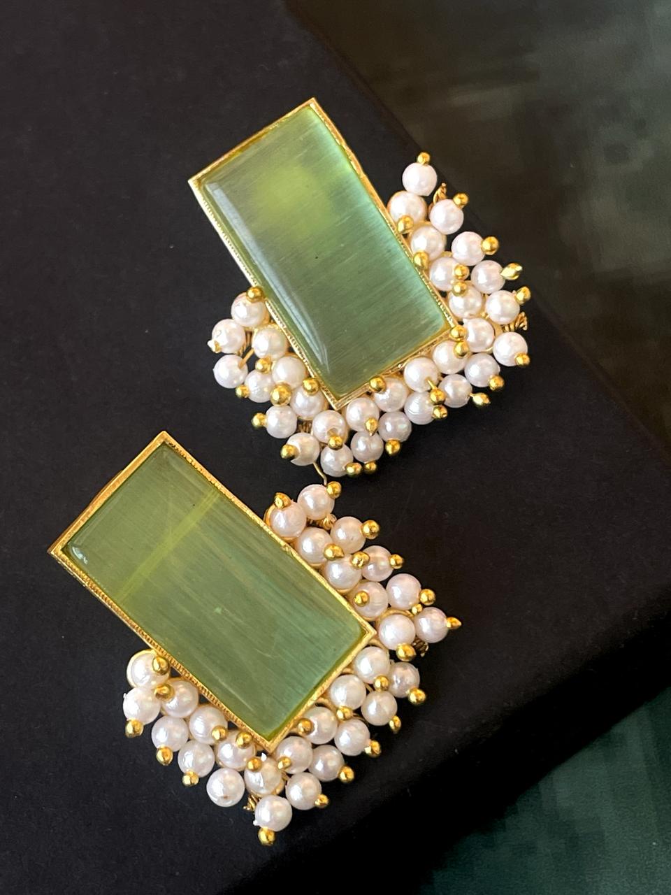 Monalisa Stone Beaded Stud Earring