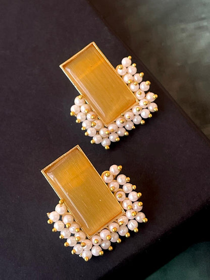 Monalisa Stone Beaded Stud Earring