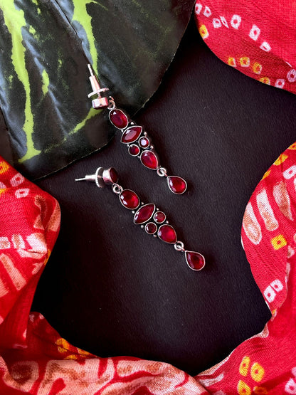 Monalisa Stone Long Stylish Earring