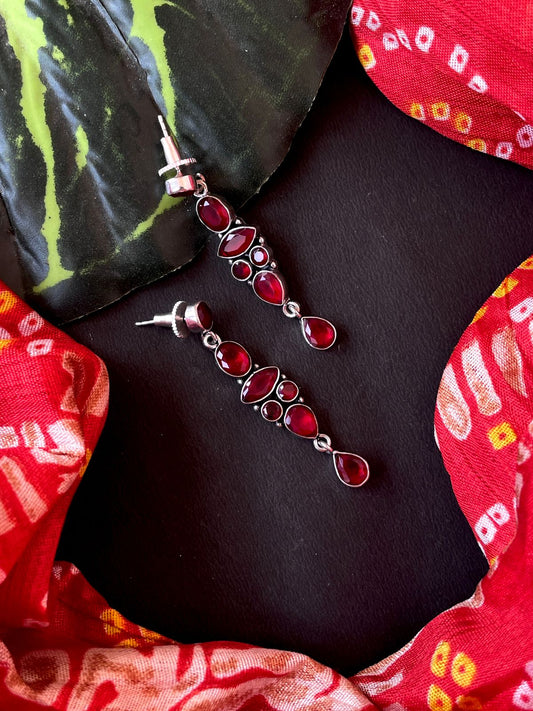 Monalisa Stone Long Stylish Earring