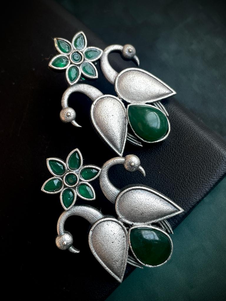 Monalisa Stone Silver Replica Stud Earring