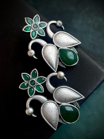 Monalisa Stone Silver Replica Stud Earring